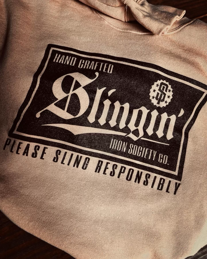 PLEASE SLING RESPONSIBLY PULLOVER/HOODIE