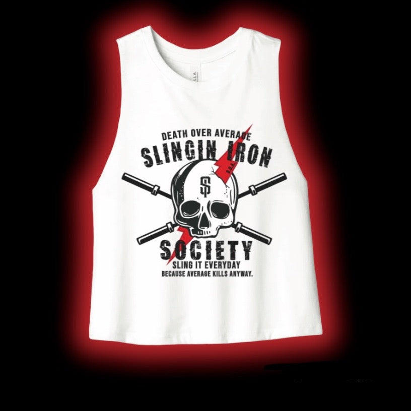 SKULL CROP TANK TO DIE FOR